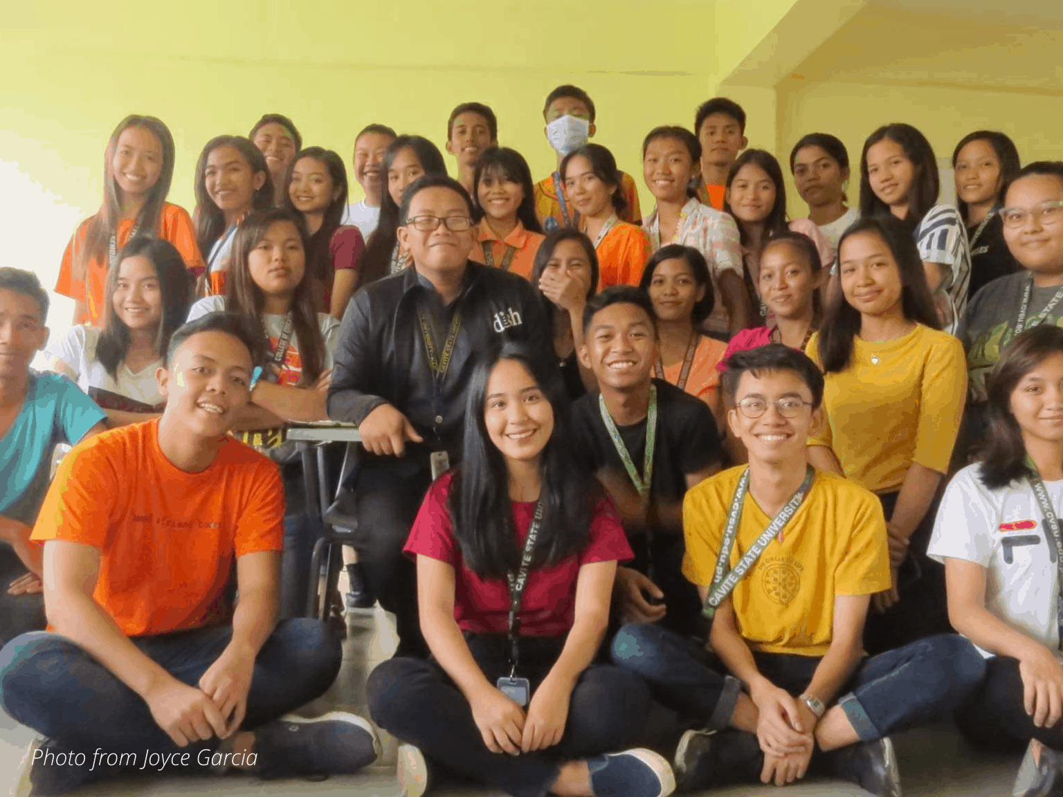CvSU Professor with his class