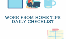 work from home tips checklist